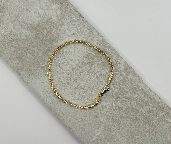 18k Gold Filled Rolo Link Bracelet