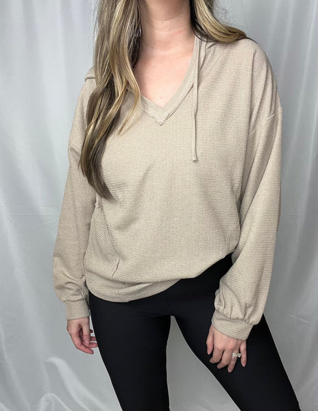 Elevated Basic Hoodie in Taupe