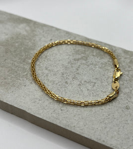 18k Gold Filled Rolo Link Bracelet