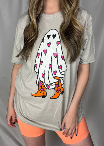 BOO She’s a Cowgirl Oversized Graphic Tee