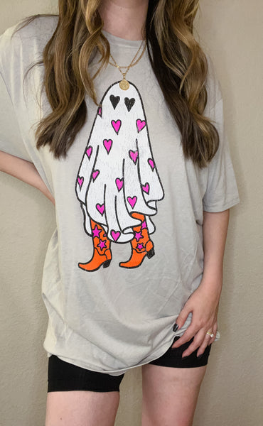 BOO She’s a Cowgirl Oversized Graphic Tee
